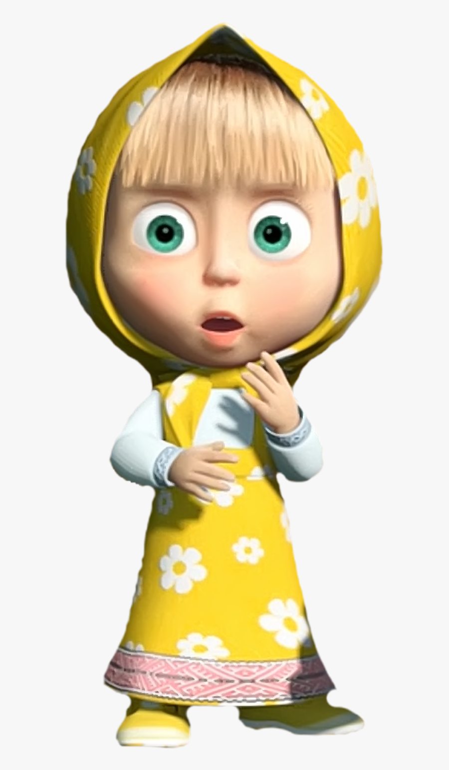 Masha Shock Clipart Png - Masha Png, Transparent Clipart