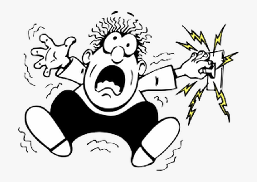 Electricity Clipart Electric Shock - Electricity Shock Funny Cartoon, Transparent Clipart