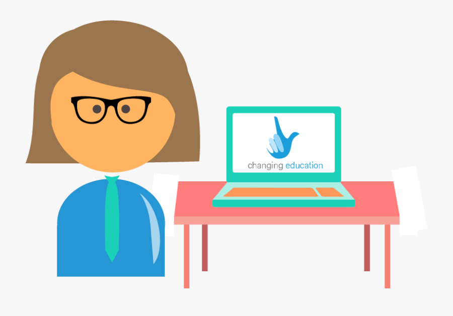 Contact Us Changing Education - Cartoon, Transparent Clipart