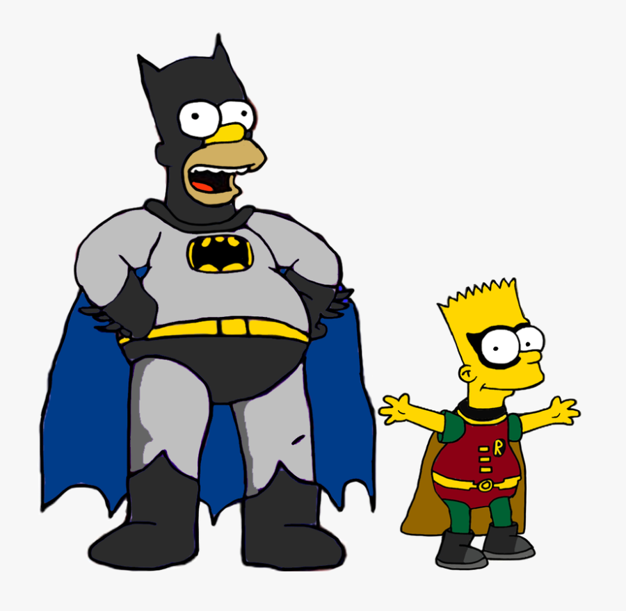 Bart Clipart Batman - Homer Simpson Batman, Transparent Clipart