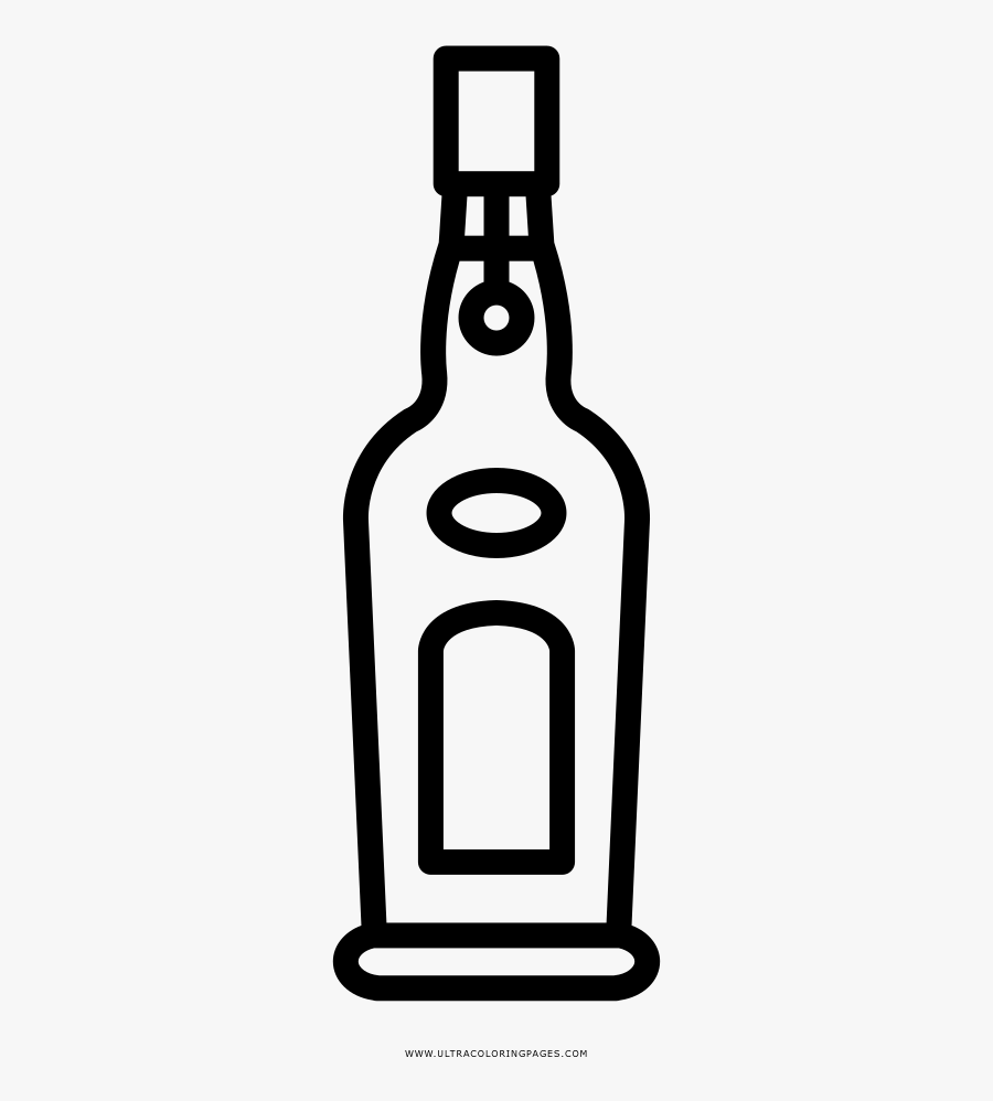 Clip Art Port Bottle Liqueur Drawing - Botella De Licor Png Dibujo, Transparent Clipart