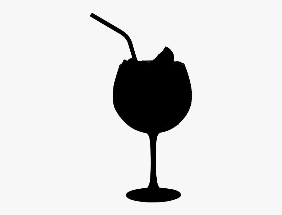 Wine Glass Clip Art Silhouette, Transparent Clipart