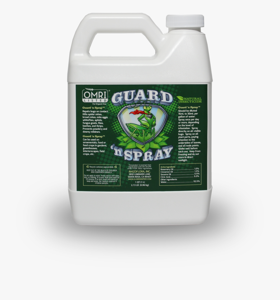 Transparent Spray Can Png - Guard N Spray Label, Transparent Clipart