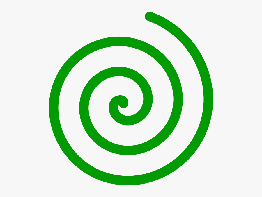 Green Spiral Png, Transparent Clipart