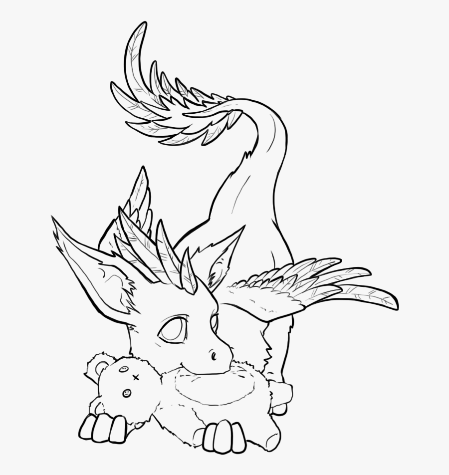 Lizard Lineart Black And White - Line Art, Transparent Clipart