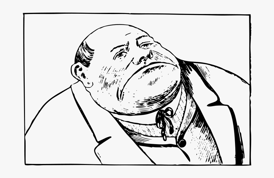 Big Sad Man, Transparent Clipart