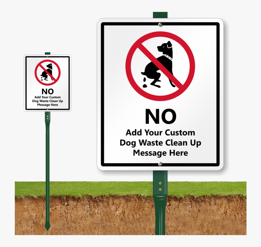 Custom Dog Poop Sign - Do Not Pick Flowers Sign, Transparent Clipart