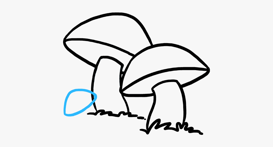 How To Draw A Mushroom - Easy To Draw Fungi, Transparent Clipart