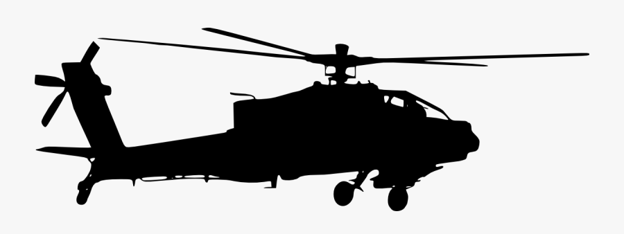 Transparent Helicopter Clipart Black And White - Mh 60 Black Hawk Silhouett...