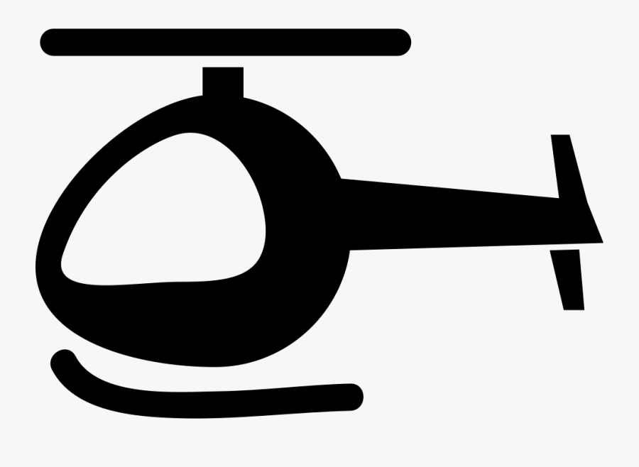 Transparent Helicopter Clipart Black And White - Helicoptero Icono Png, Transparent Clipart