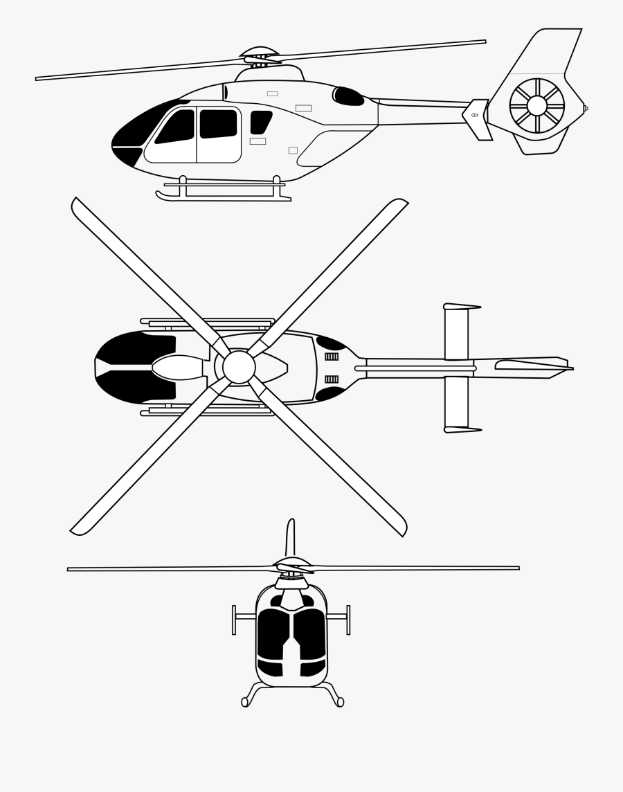 Helicopter Clipart Svg - Ec145 Clipart, Transparent Clipart