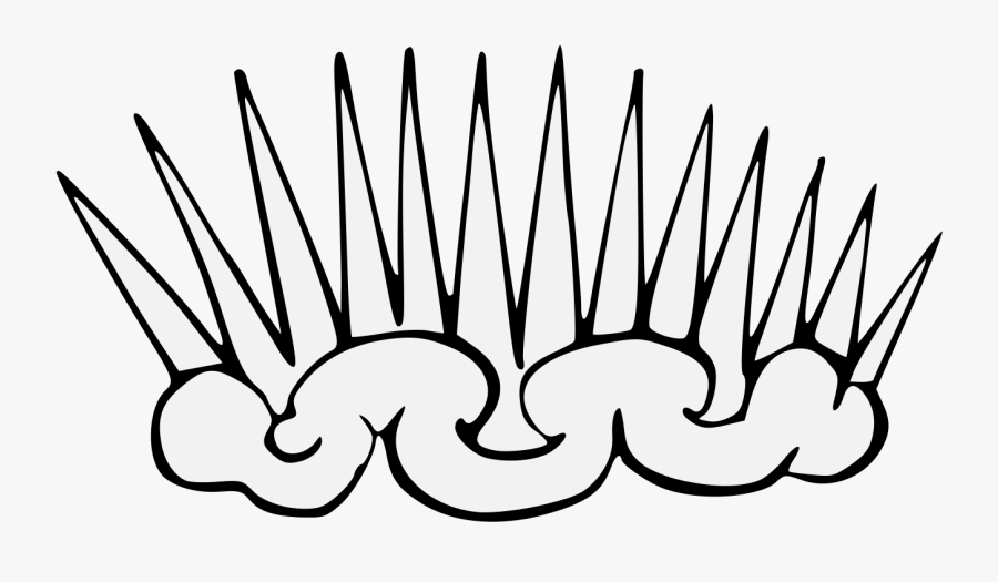 Sunburst - Line Art, Transparent Clipart