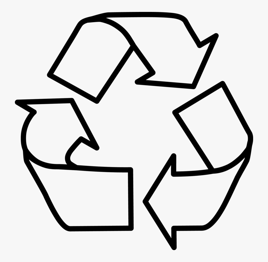 Transparent White Recycle Symbol Png - Draw A Recycle Sign, Transparent Clipart