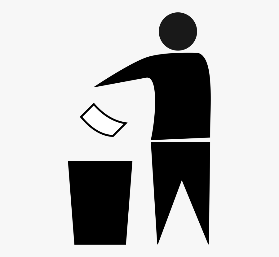 Trash Man Symbol Png, Transparent Clipart