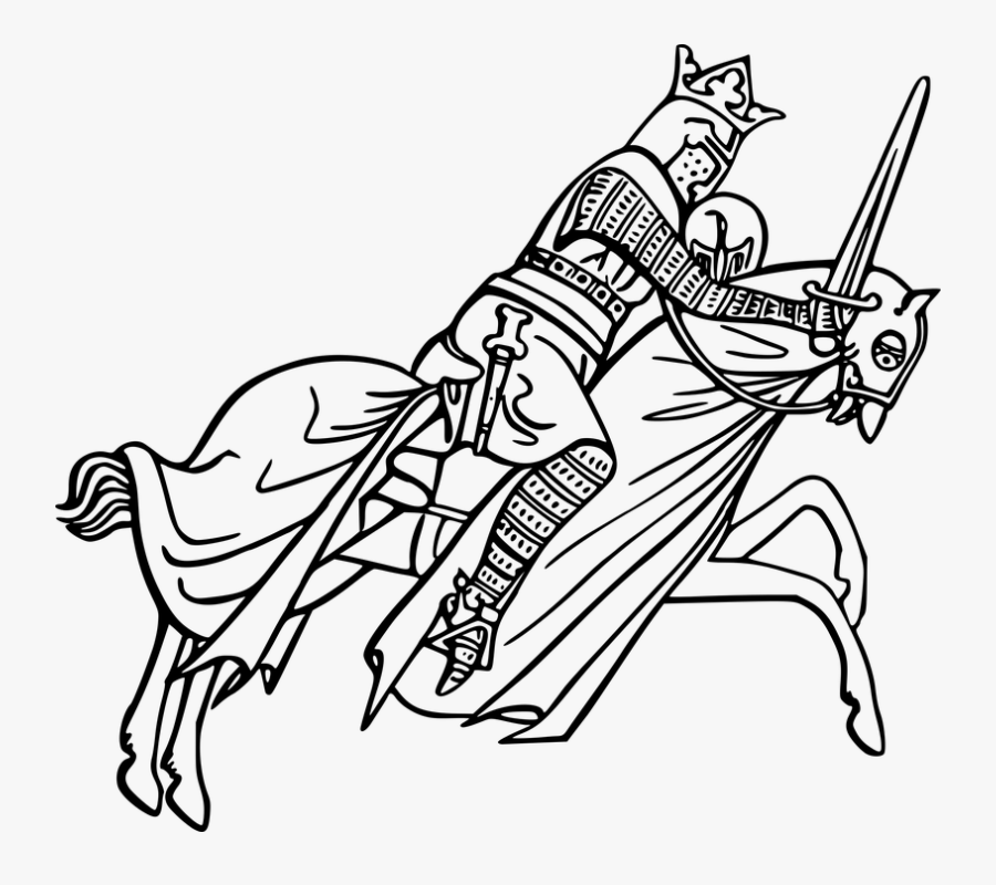Knights Cliparts 10, Buy Clip Art - Knight Clipart Black And White, Transparent Clipart