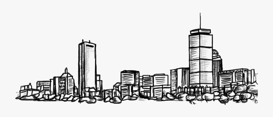 Boston City Skyline Png, Transparent Clipart