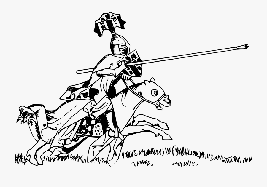 Jousting Knight 1 Clip Arts, Transparent Clipart