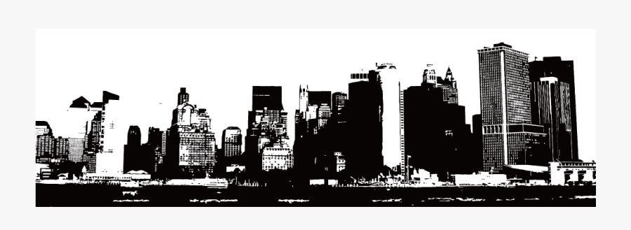 Skyline Building Illustration - Building Silhoute, Transparent Clipart