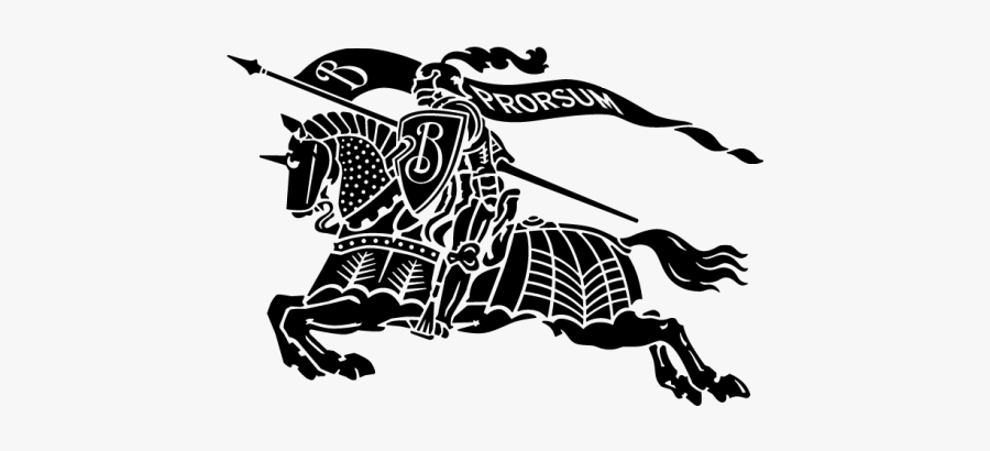 Burberry Fashion Knight Vector Logo Clothing Clipart - Logo Of Burberry, Transparent Clipart