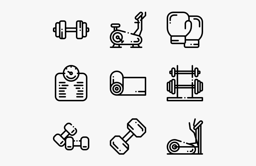 Gym Equipment - Icono Hobbies Png, Transparent Clipart