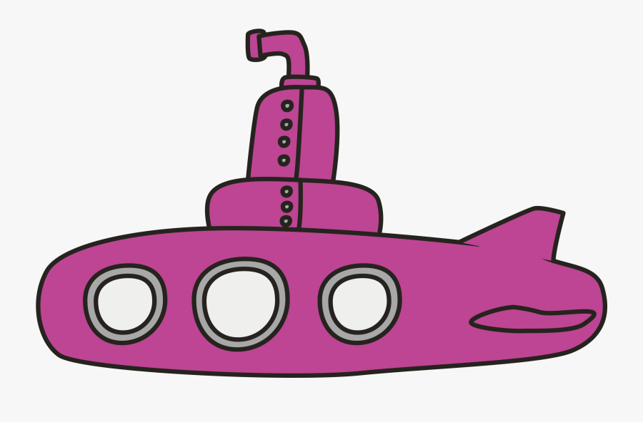 Purple Submarine Clipart, Transparent Clipart