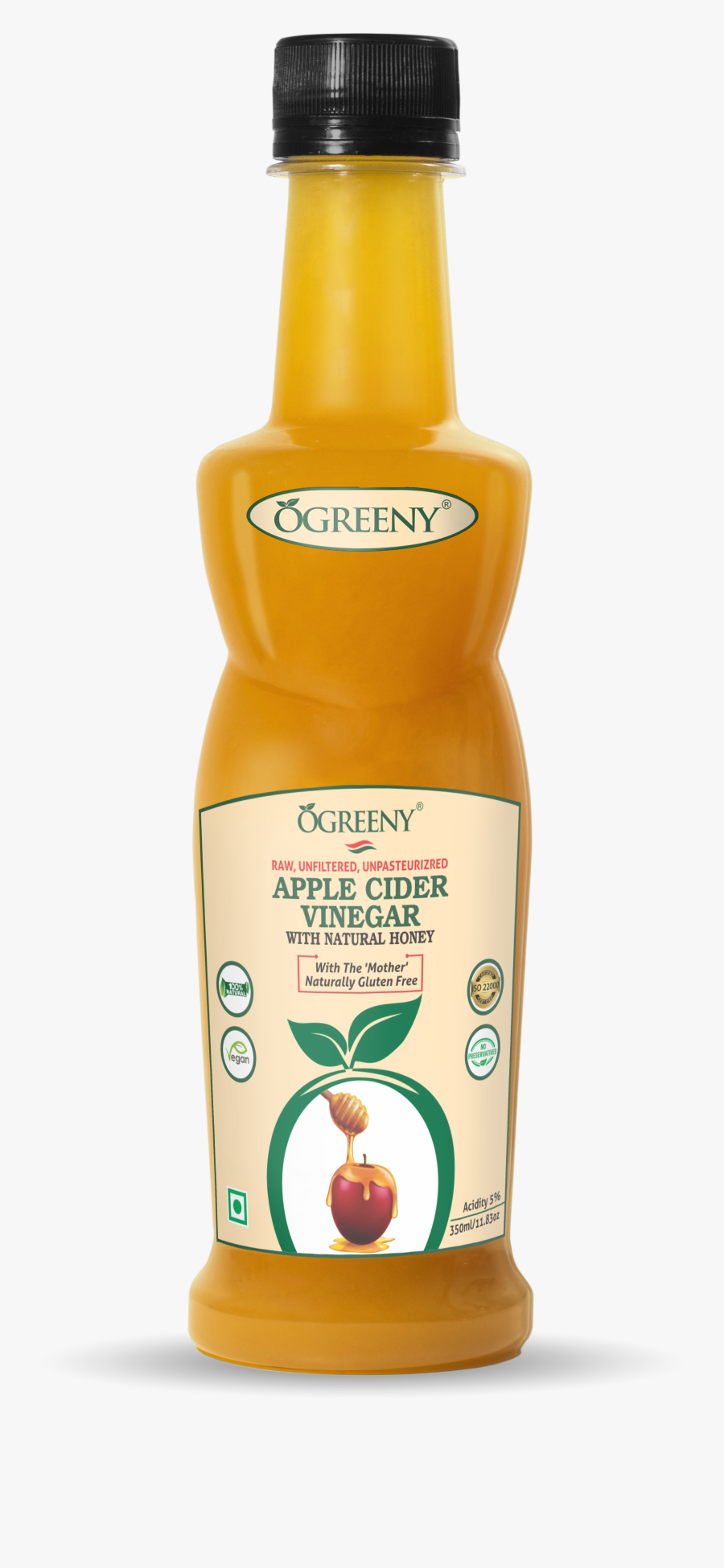 Clip Art Ogreeny With Natural Honey - Bottle, Transparent Clipart