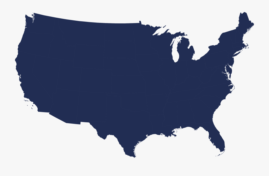 National Internships - Us States Red Blue Map 2018, Transparent Clipart