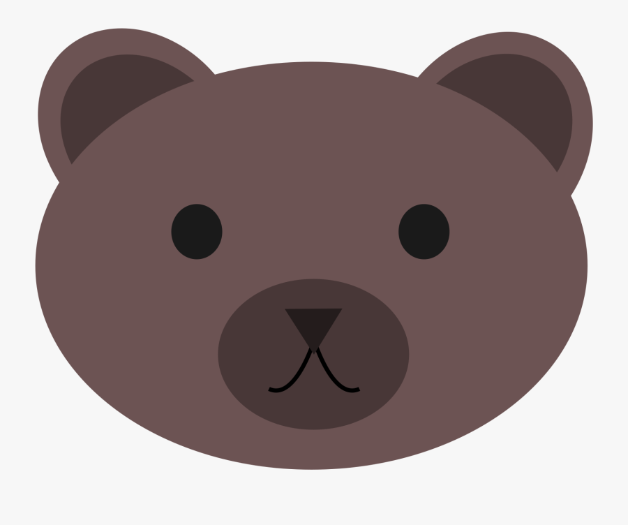 Bear, Face, Animal, Mammal, Grizzly - Cara De Oso Animado, Transparent Clipart