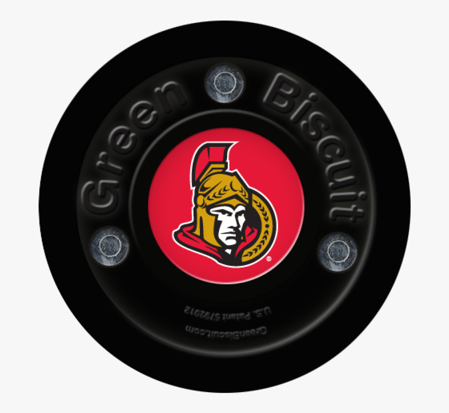 Green Biscuit Ottawa Senators Stickhandling Training - Ottawa Senators, Transparent Clipart