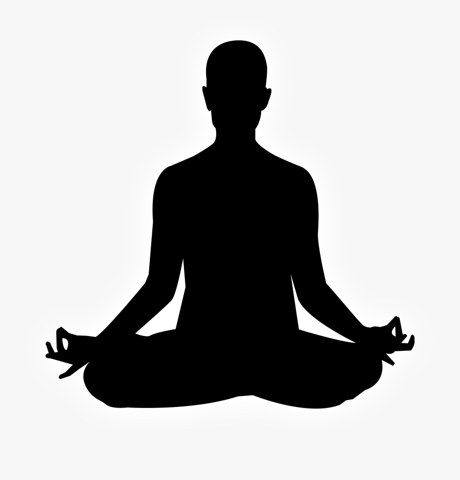 Appicon - Yoga Image Black And White, Transparent Clipart