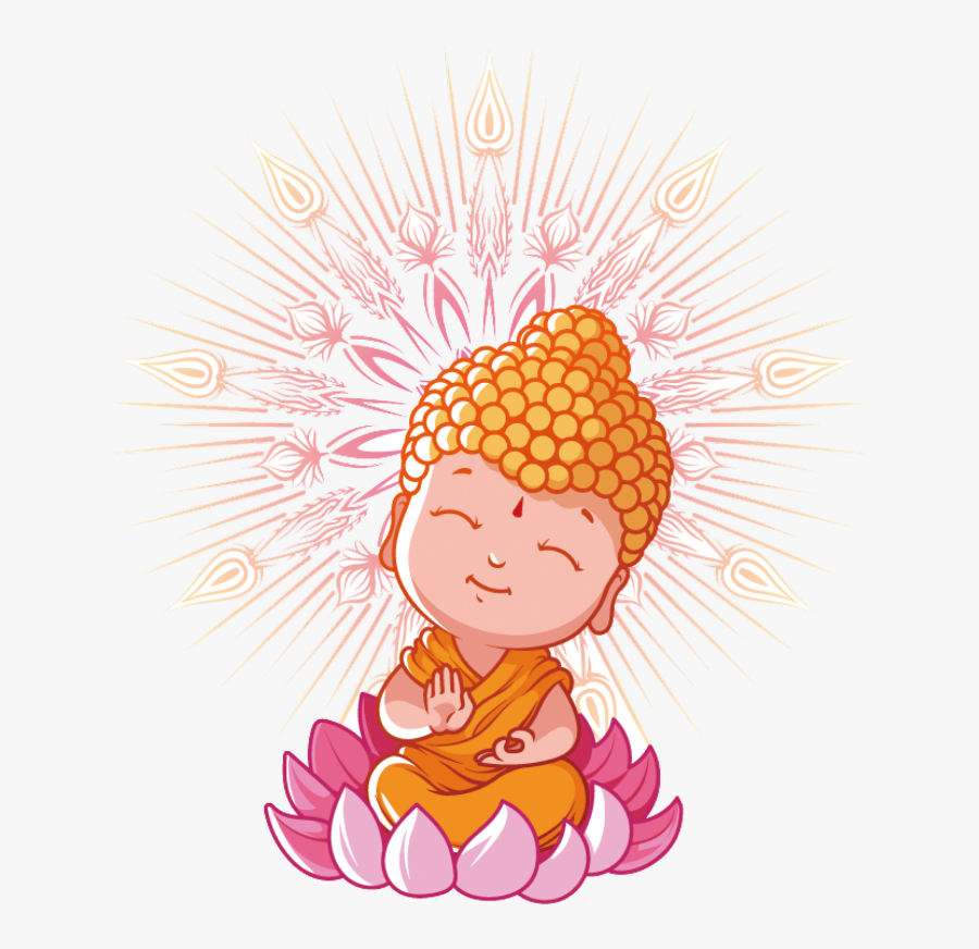 Meditation Buddha Cartoon, Transparent Clipart
