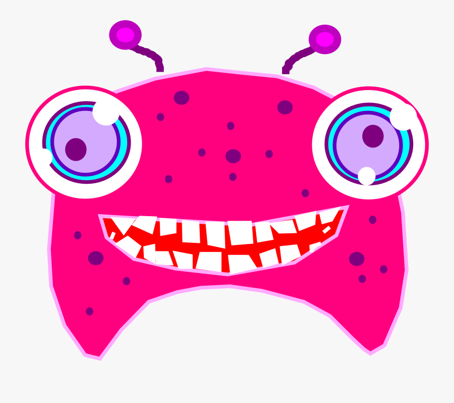 Transparent Alien Head Clipart - Cara De Monstruo Png, Transparent Clipart