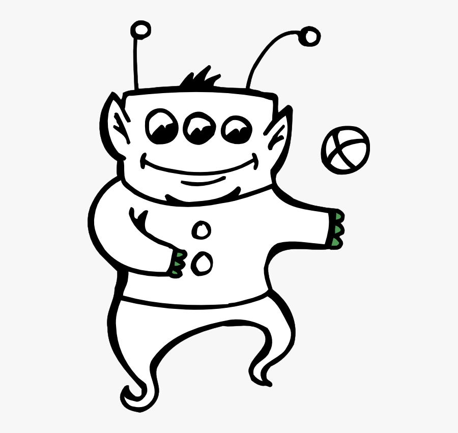 Clipartist - Black And White Clipart For Alien, Transparent Clipart