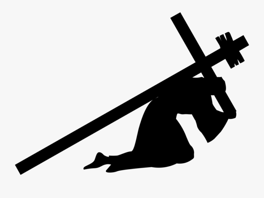 Jesus Carrying Cross Png, Transparent Clipart