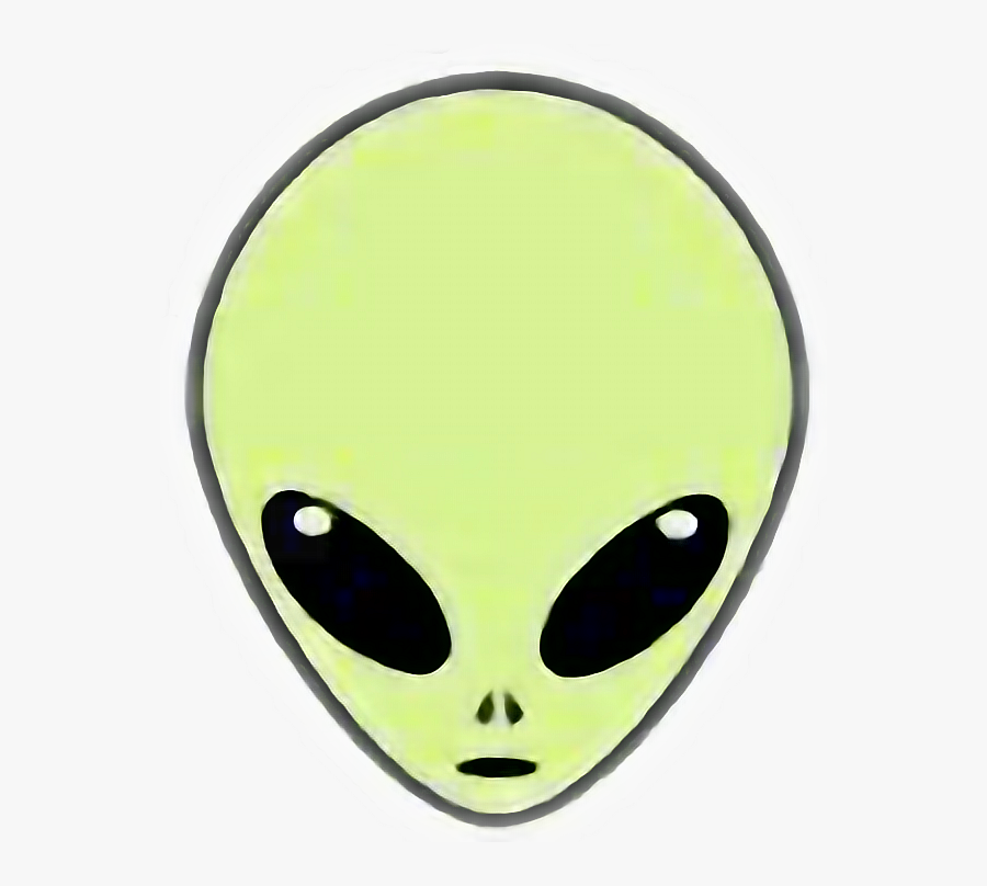 #space #thirdeye #alien #rad #tumblr #aesthetic - Transparent Alien Head Png, Transparent Clipart