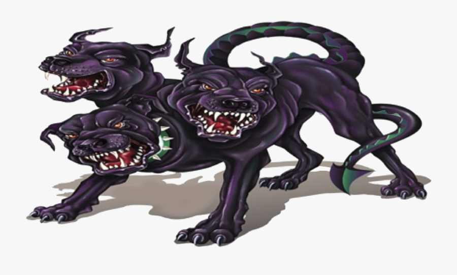 Clip Art Cerberus Greek Mythology - Ancient Greek Mythology Beasts, Transparent Clipart