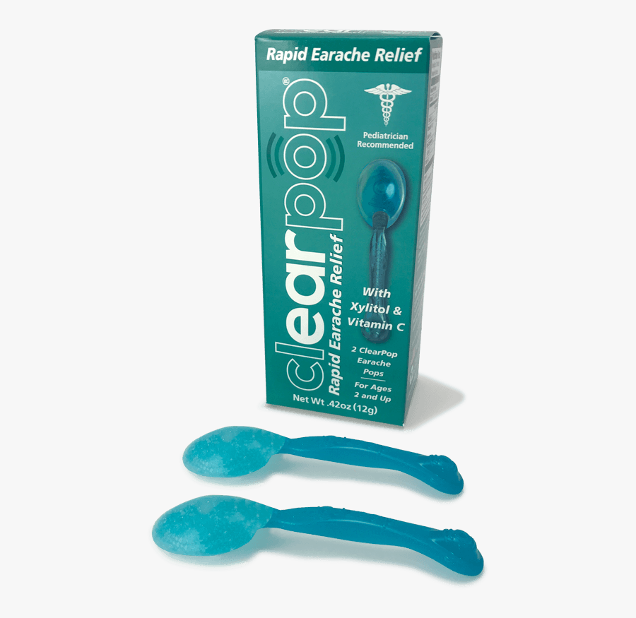 Clearpop 2-pack Packaging - Earache Relief, Transparent Clipart
