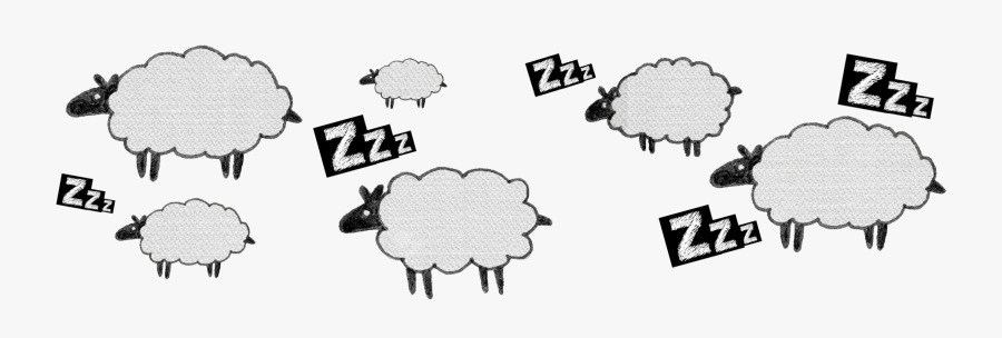 Do I Have Insomnia - Sleepy Sheep Transparent Background, Transparent Clipart