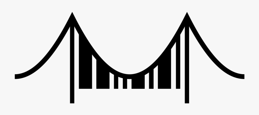 Wikidata Morese Code Logo Suspension Bridge Clipart, Transparent Clipart