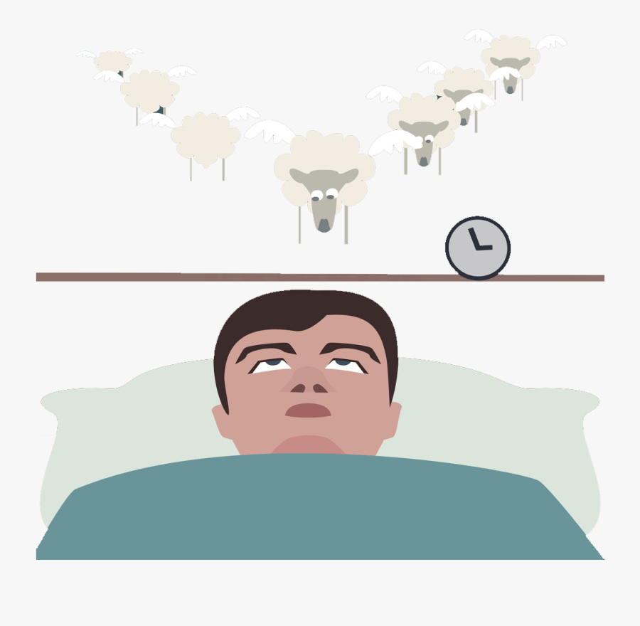 Hombre Con Insomnio Dibujo, Transparent Clipart