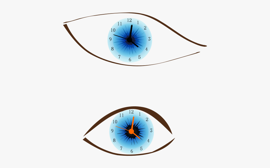 Clock Eye - Ojo Reloj Png, Transparent Clipart