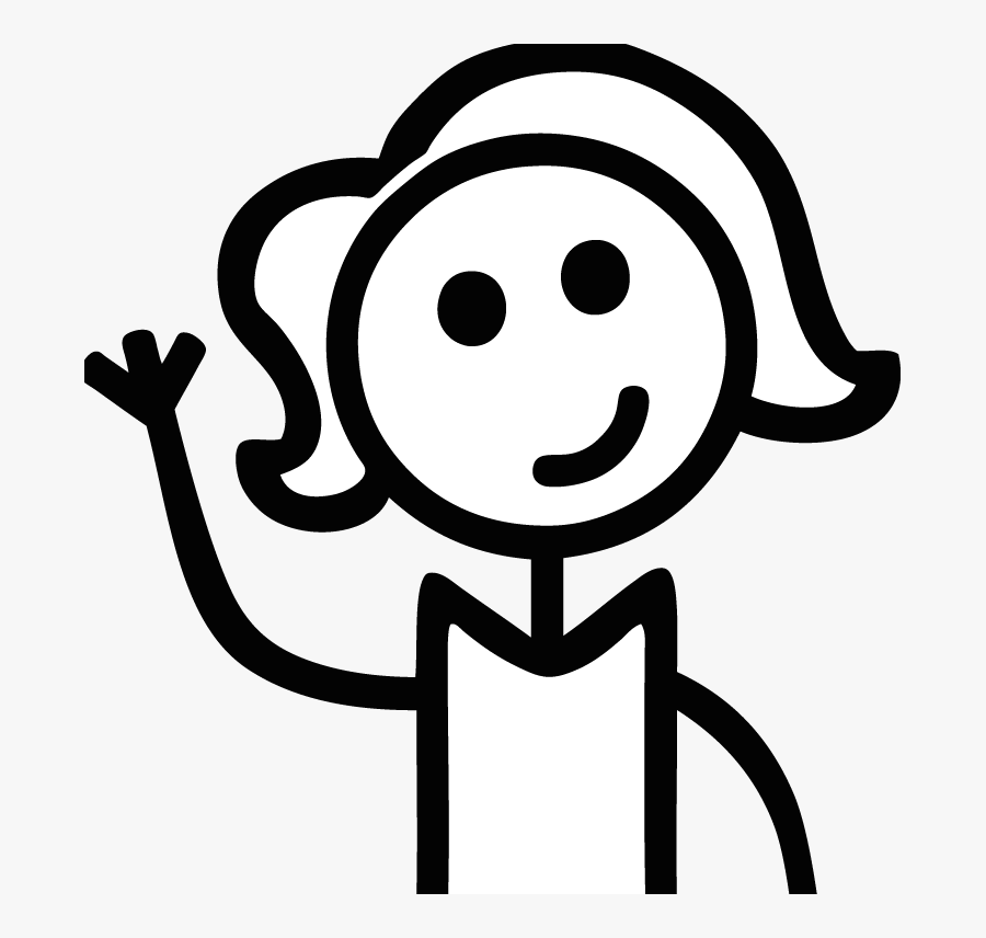 Girl Stick Figure Png, Transparent Clipart