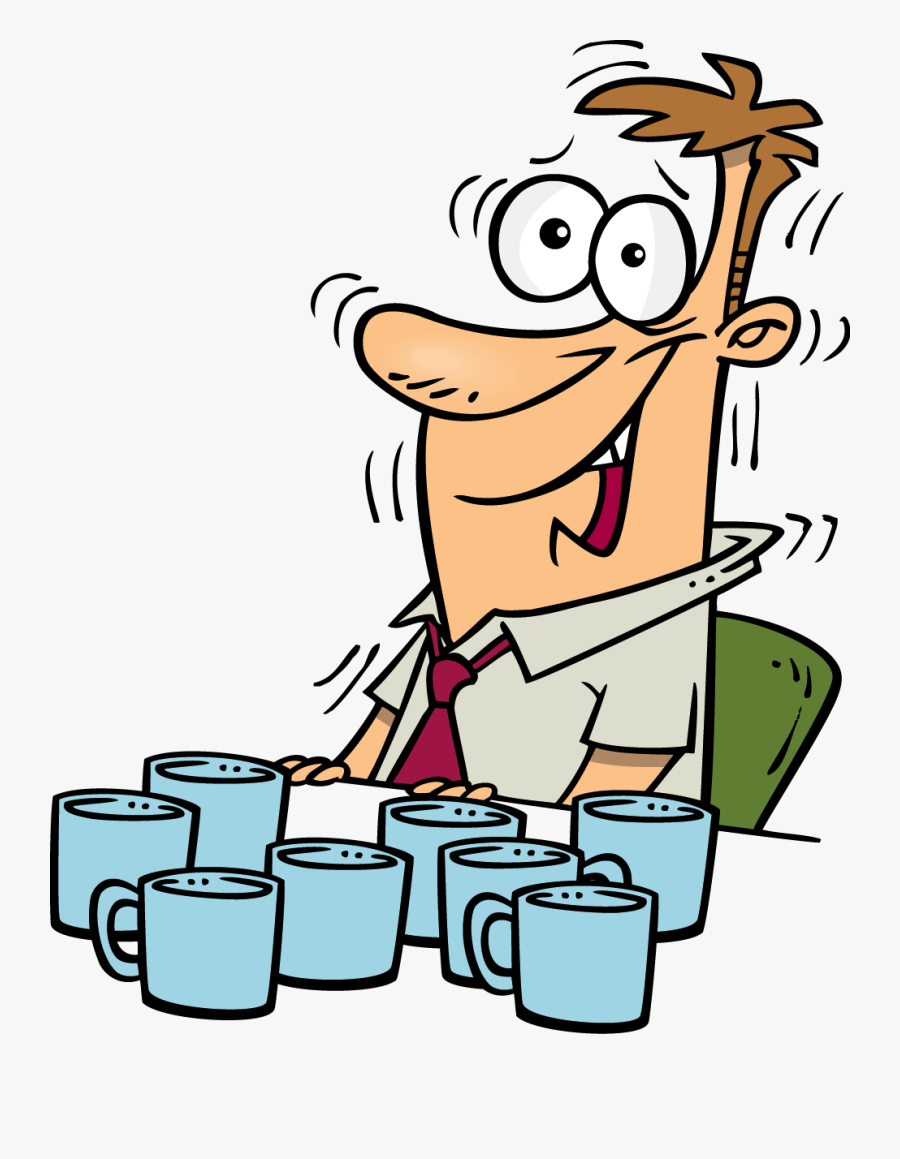 Too Much Coffee Clipart, Transparent Clipart