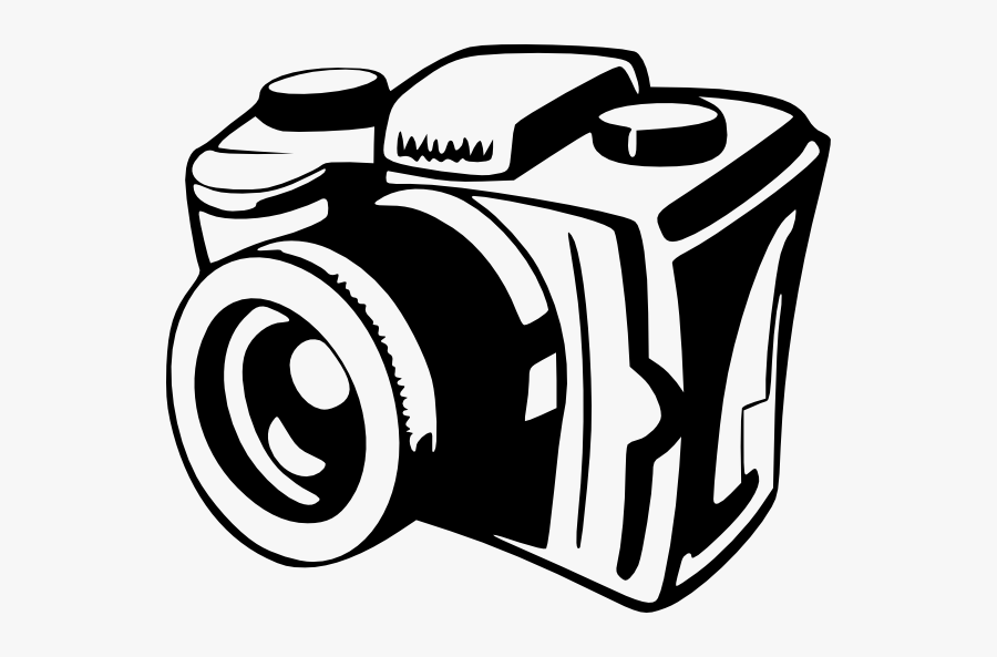 Clipart Camera Filming - Camera Clipart Black And White, Transparent Clipart