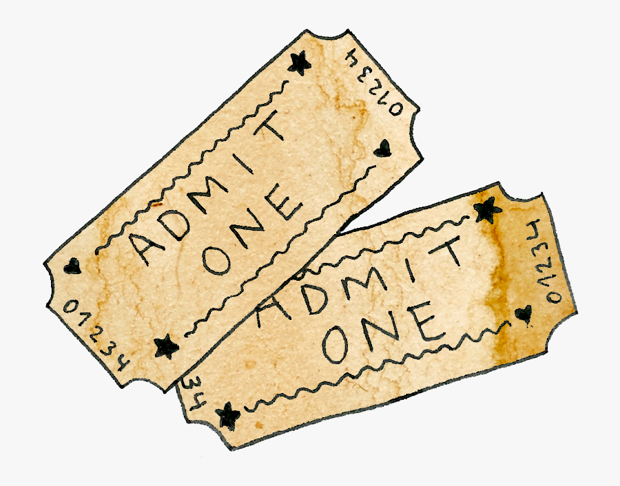 We Can Offer Traditional Bus Tickets With Personalised - Writing, Transparent Clipart