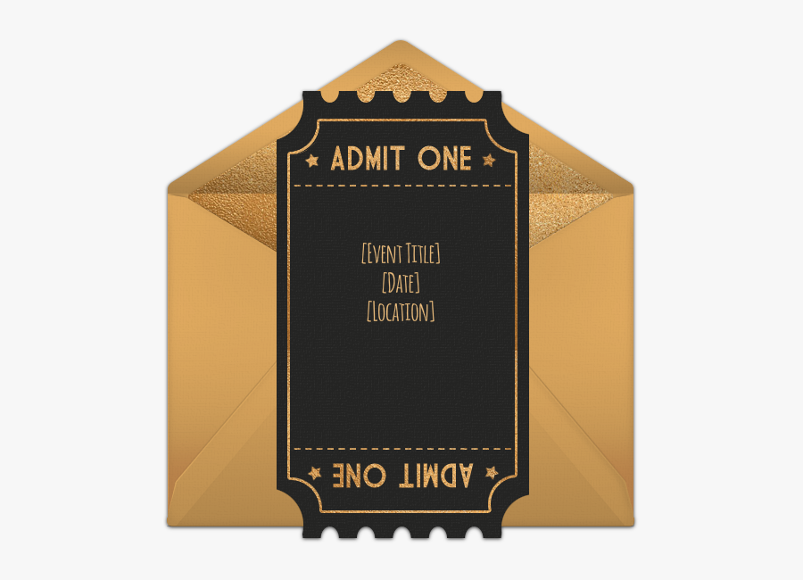 Oscar Party Invitations, Transparent Clipart