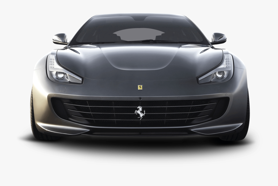 Ferrari Front View - Car Front Transparent Background, Transparent Clipart