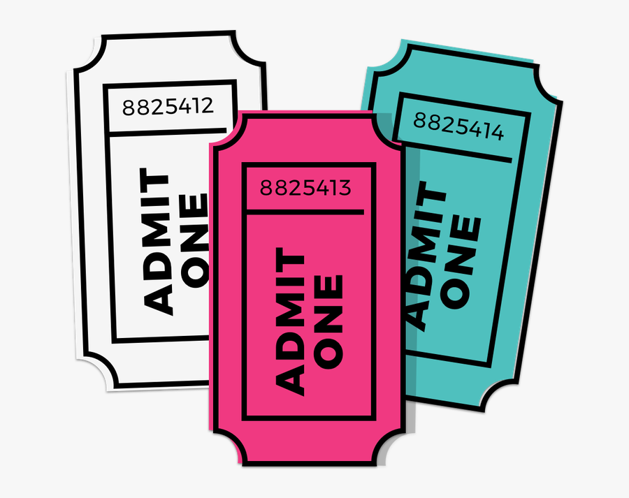 Tickets, Transparent Clipart