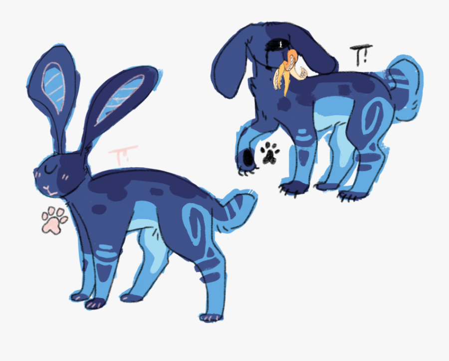 Tentacle Rabbit By Catsonq - Cartoon, Transparent Clipart