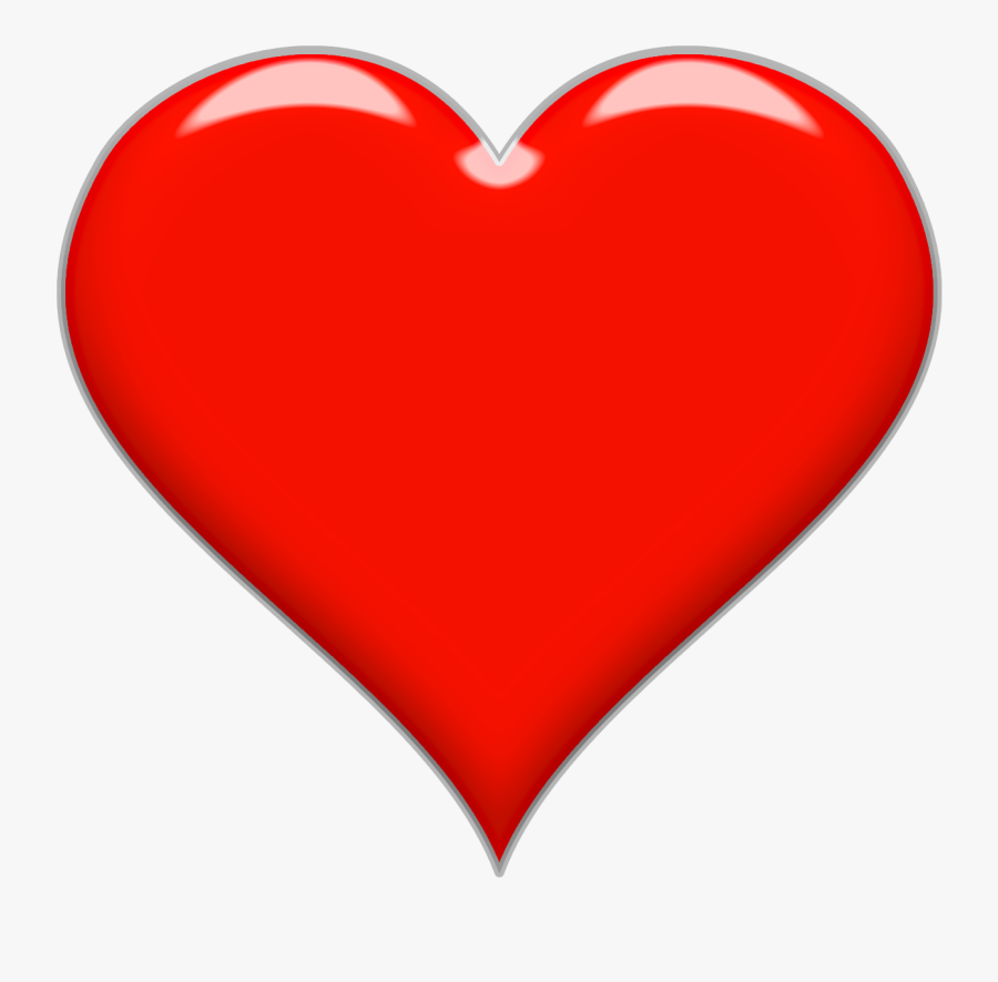 Red Heart Png Icon, Transparent Clipart